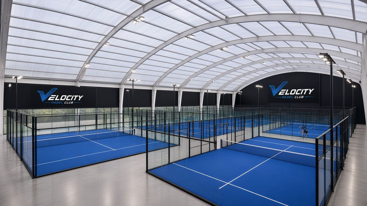 Artist's impression of the proposed Velocity Padel Speke centre