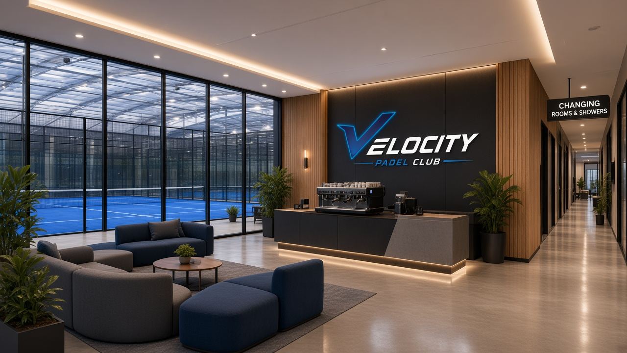 Artist's impression of the proposed Velocity Padel Speke centre